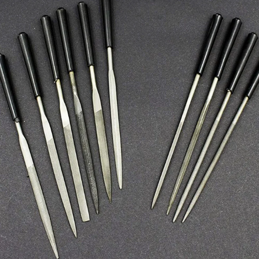 Ensemble De Limes À Aiguilles pour Râpe À Bois, Sculpture, Lime À Aiguille Plate, Demi-Ronde, Triangulaire Et Carrée, Outils pour Le Travail du Bois