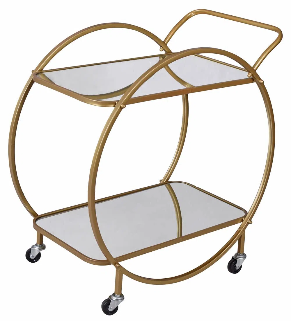 Chariot de bar sur roulettes Aja200X Palazzo - Doré