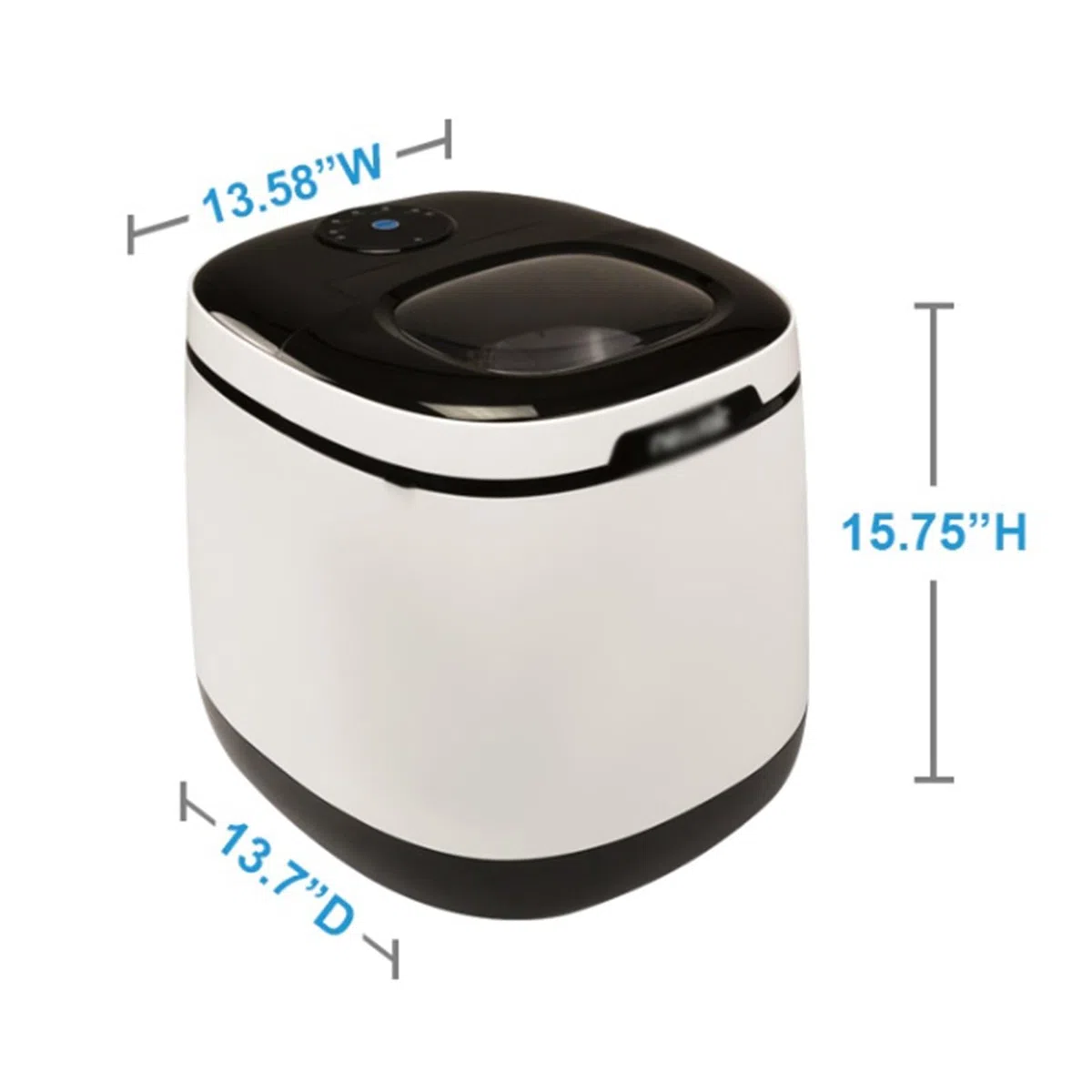 Machine à glaçons Automatique Nouveau AI-250W 50lb. Machine à glaçons portative sur comptoir pour Boissons fraiches Cocktails fêtes