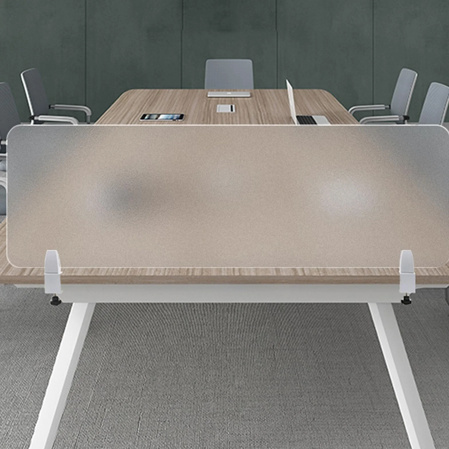 Séparateur de bureau acoustique – Panneau d'intimité insonorisé de 4 mm pour bureau et salle de classe, séparateur idéal pour espaces de travail, zones d'étude et salles de test