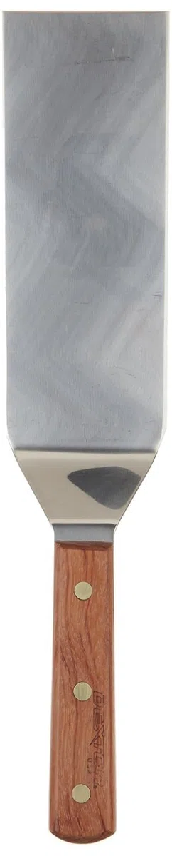 Le Chef magasins Dexter Russell S8698sq Poignée en bois 8 x 3 Extrémité carrée Hibachi Style 20,3 x 7,6 cm – Acier – Spatule Grill Burger Flipper Turner Factory seconde