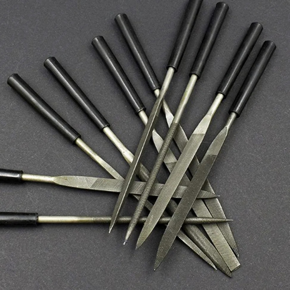 Ensemble De Limes À Aiguilles pour Râpe À Bois, Sculpture, Lime À Aiguille Plate, Demi-Ronde, Triangulaire Et Carrée, Outils pour Le Travail du Bois