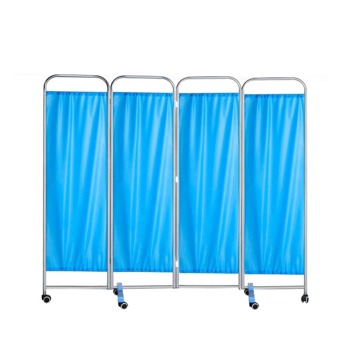 Paravent Médical À 4 Panneaux avec roulettes, Cloison De Séparation Pliable De 6 Pieds De Haut for Clinique/Salle D'examen/Patient, Clôture Temporaire
